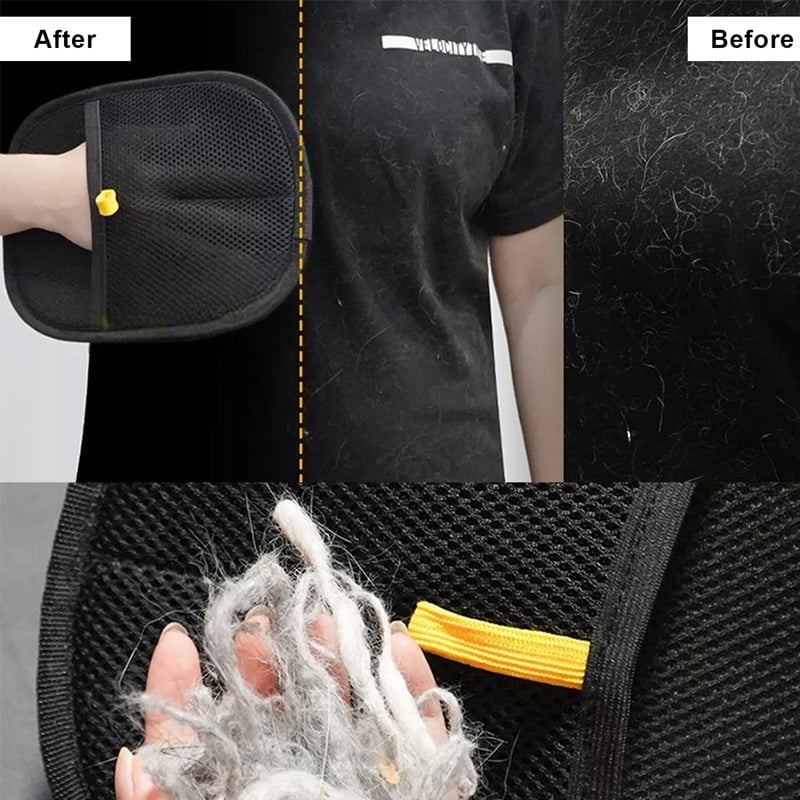 Pet Grooming & Deshedding Glove – Gentle Hair Removal for Dogs & Cats, Adjustable Fit, Easy to Clean