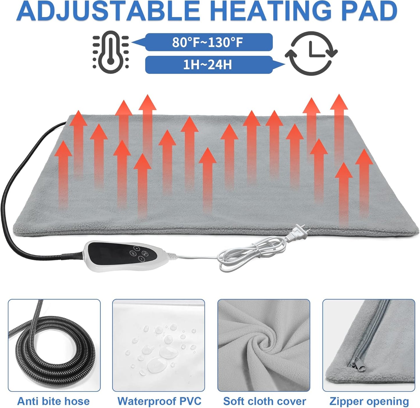 Heated Cat House with Smart Thermostat – Foldable Waterproof Pet Shelter & Heating Pad for Indoor and Outdoor Use